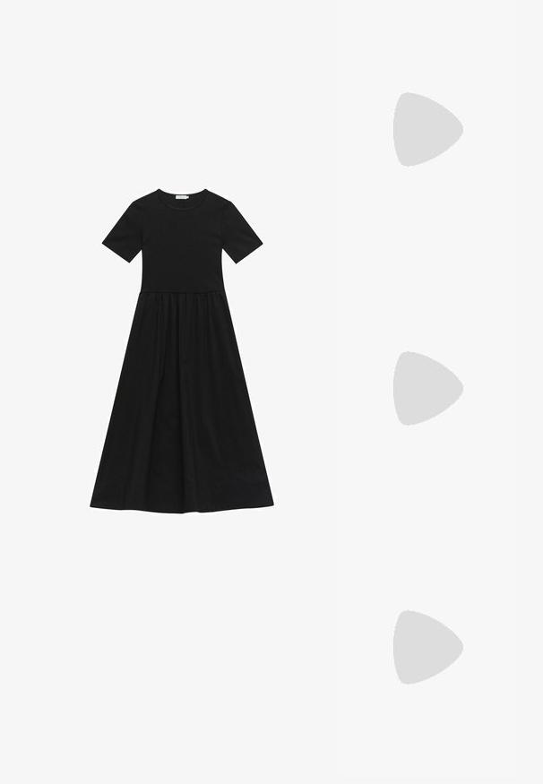 STOCKH LM Studio ALIZE MID - Day dress - black; Högl BOULEVARD  - Classic heels - schwarz; Pilgrim VANILLE - Sunglasses - brown; PULL&BEAR Tote bag - white