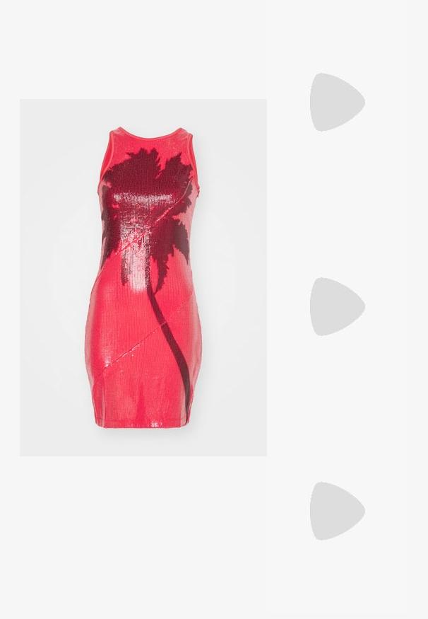 Ioannes BIAS TANK DRESS - Juhlamekko - malibu red; By Malene Birger CICIE - Pusero - dark chilli; GIABORGHINI COLETTE - Korolliset pistokkaat - black; éliou BENJIE EARRINGS UNISEX - Korvakorut - silver-coloured