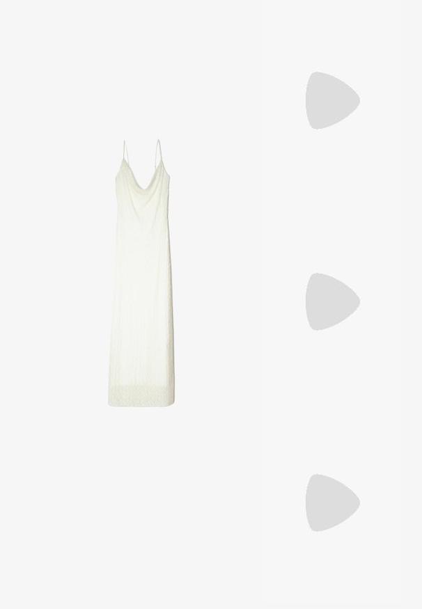 Bershka Tubino - white; Anna Field Decolleté - black; Anna Field Occhiali da sole - black; Anna Field Borsa a mano - black