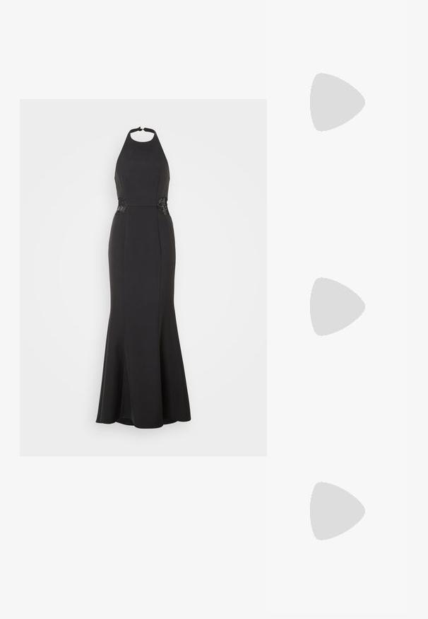 Jarlo CORDELIA - Robe de cocktail - black; Anna Field Escarpins - black; Anna Field Sac à main - black; Anna Field 6 PACK - Bague - gold-coloured