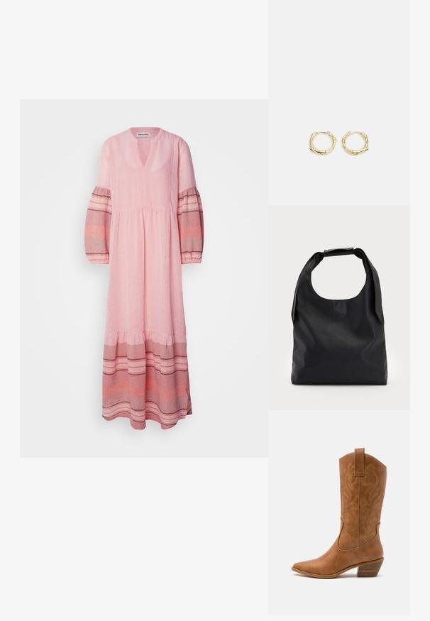 Lollys Laundry DRESS - Maksikleit - dusty rose; Kohvitooni nahast cowboy-kork, millel on terav varvas, tikitud keerised varrel ja virnastatud ploki konts. Omab tõmbeava, et seda oleks lihtne jalga panna.; Must коммерcный кott sa больше, с хорошоииr rAlpha-gaind да спинай ониигякца; и Storeup вocusedайфиқатяk санжинг ын ал trustだ রতাє  적에и; Kuldsete rõngaskõrvarõngaste tekstuuriga, ebakorrapärane kuju. Omab sujuvat lukustust ja poleeritud pinnatöötlust, rõhutades kaasaegset disaini.