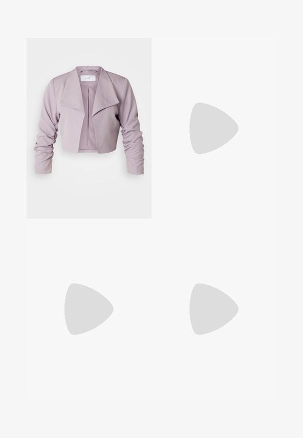 VILA VIHER CROPPED - Bleiseri - nirvana; Anna Field by Zalando Toppi - black; Anna Field by Zalando Housut - black; Anna Field by Zalando Avokkaat - black