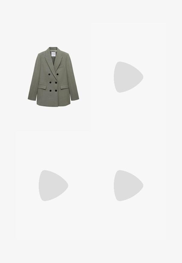 Mango Blejzer - grey; Biele tielko, rebrový textúra, okrúhly výstrih, bezrukávový dizajn, priliehavý strih, diskrétne logo na štítku vo vnútri oblasti goliera.; Vysoké čierne denimmové džínsy so širokým strihom, dizajnom s piatimi vreckami a viditeľným šitím. Tkanina má hladký, mierne textúrovaný povrch.; Športové topánky s bielym koženým zvrškom, šedou semišovou špičkou a tromi čiernymi pruhmi. Obsahujú modré logo na jazyku a štruktúrovanú gumovú podrážku.
