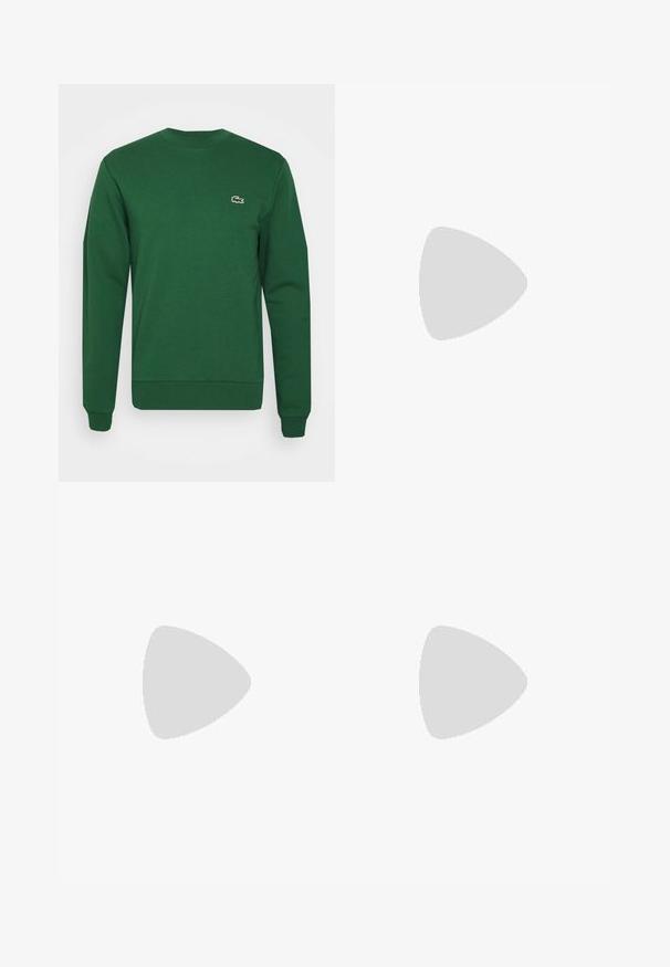 Lacoste LIFESTYLE UNISEX - Felpa - vert; Lacoste T-shirt basic - white; Lacoste Pantaloni sportivi - vert; Lacoste PARTNER 70S - Sneakers basse - white/dark green