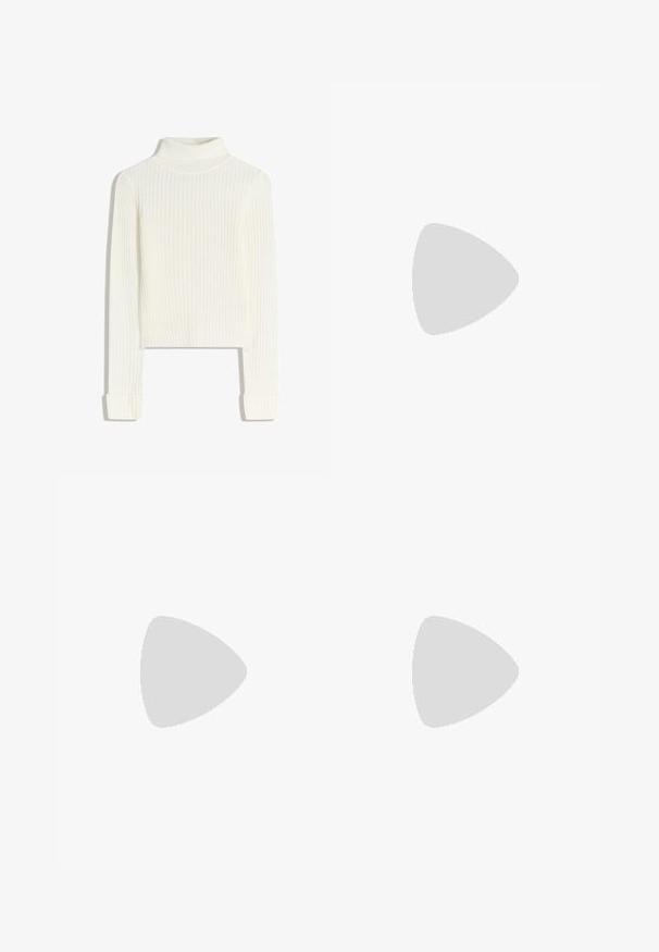 Witte, geribbelde coltrui met lange mouwen en een aansluitende silhouet. Zachte textuur met omgekrulde manchetten; verkorte lengte.; Lace midi-rok in lichtroze met bloemenpatronen in donkerbruin en brons, voorzien van pailletten en een zachte tailleband.; Bershka Sandalen met hoge hak - black; Zwarte laarzen in lakleer met een gebogen vorm, één schouderband, voorvakken en accenten in zilverkleurig metaal.