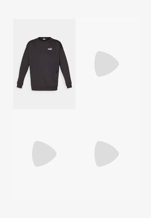Musthave musternaha, pikkade varrukatega ja ümmarguse kaelusega must särk. Vasakus rinnas on väike valge Puma logo. Pehme kangast tekstuur.; Puma retuus keskmiselt roosas värvitoonis, valmistatud siledast ja venivast kangast, kõrge vöökohaga ja mesh-detailidega pahkluude lähedal.; Mustarjaline matkasaabas, millel on keskmine disain, tekstuuriga ülemine osa, hallid aktsendid ja vastupidav kummist põhi, millel on haardelugesid.; Mustan Columbia Titanium seljakott, millel on sile kangastekstuur, küljetaskud, ülemine käepide ja reguleeritavad rihmad. Minimalistlik disain koos peene brändinguga.