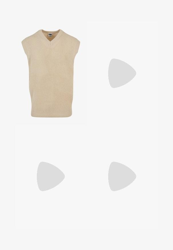 Urban Classics Sweter; Biała, długosleeve koszula zapinana na guziki, wykonana z gładkiego materiału. Posiada klasyczny kołnierzyk, guziki z przodu oraz mankiety zapinane na jeden guzik. Slim fit.; Beżowe bawełniane spodnie w prostym kroju, z przednimi kieszeniami i zapięciem na guzik. Gładka tekstura z minimalnymi detalami.; Ciemnobrązowy mokasyn ze skóry w wzór krokodylej ze złotą metalową klamrą i niskim, warstwowym obcasem, widok z boku na białym tle.; Kwadratowe okulary przeciwsłoneczne z oprawką z acetatu w wzór żółwia i przezroczystymi soczewkami. Posiadają szerokie zauszniki i matowe wykończenie, co zwiększa ich ogólną trwałość.; Srebrny pierścionek z owalnym, teksturowanym szlifem z wypukłym elementem dekoracyjnym. Złożone detale otaczają centralny wzór.