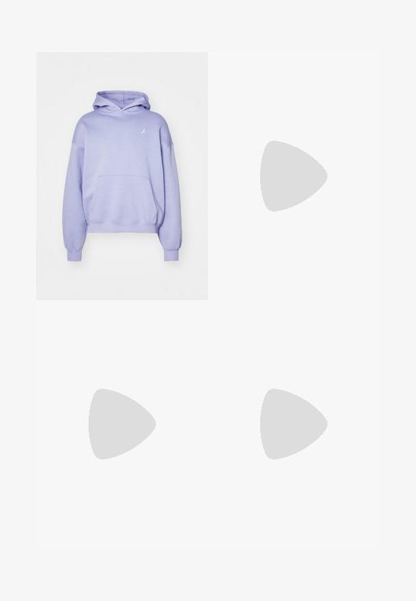 Light purple hoodie made of soft fabric, featuring a front pocket and a small white logo on the chest. Hood has a double-layer design.; White cotton T-shirts, short sleeves, crew neck design, plain texture, stacked in a row, with subtle branding at the neckline.; Light gray cotton shorts with an elastic waistband, adjustable drawstring, and a black Nike logo on the left side.; Black leather sneaker with textured surface, white Nike swoosh, gray sole, round toe, and lace-up design. Features perforations on toe box.
