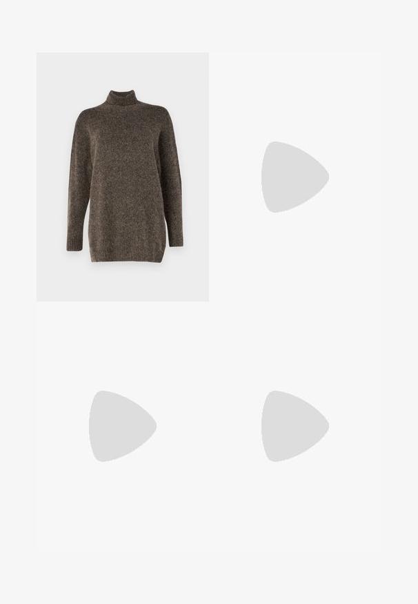 WEEKEND MaxMara VERDIER - Jersey de punto - testa moro; Filippa K JULIE - Pantalones - black; WEEKEND MaxMara KAPOK - Zapatos sin cordones - beige; WEEKEND MaxMara CUBICO - Clutch - cuoio