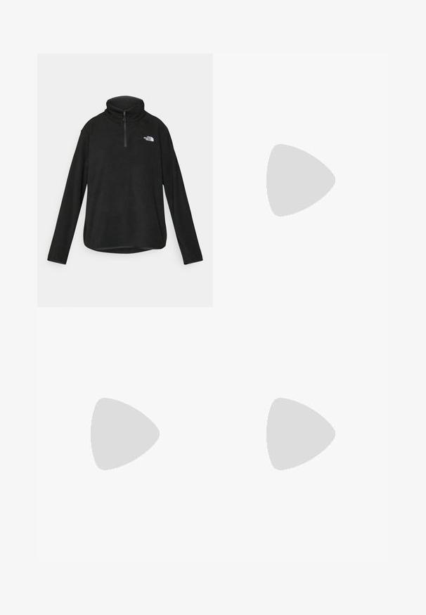 The North Face PLUS GLACIER 1/4 ZIP JACKET - Fleecegenser - black; The North Face SIMPLE DOME TEE - Topper langermet - black; The North Face ANCOHUMA - Friluftsshorts - asphalt grey; Salomon Sportstyle SPEEDCROSS 3 EXPANSE UNISEX - Joggesko - vanilla ice/almond milk/cement