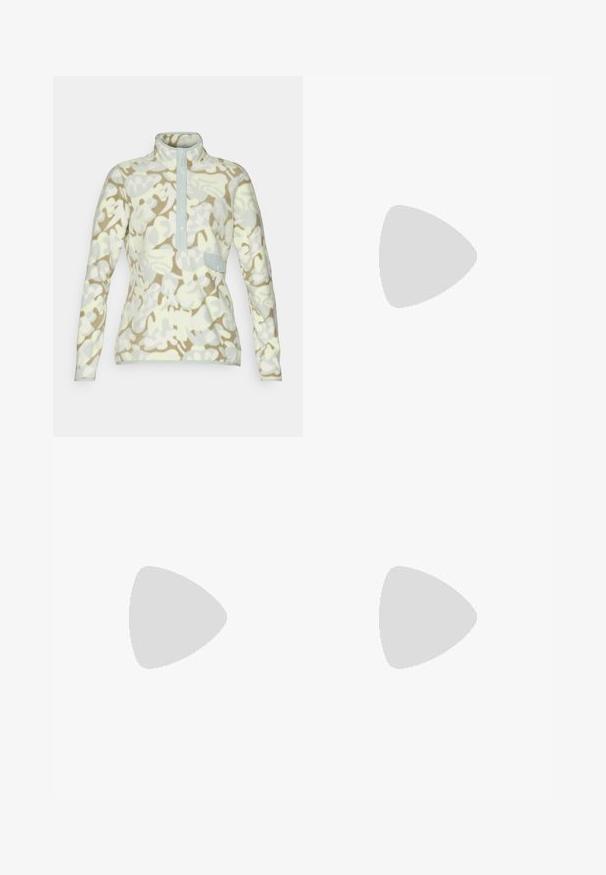 Fleece pulóver vo svetložltej farbe s béžovým camo motívom, s vysokým golierom, gombíkovou légou a náprsníkom s klopou.; Svetlomodré široké džínsy s vyblednutým vzhľadom, piatimi vreckami a gombíkovým zapínaním. Materiál je denim, s klasickým prešívaním a voľným strihom.; Béžová športová obuv s čiernymi pruhmi, gumovou podošvou a čiernymi akcentami. Má hladký kožený zvršok a zaoblený dizajn prstov.; Carlheim ADALINE  - Kabelka - brown