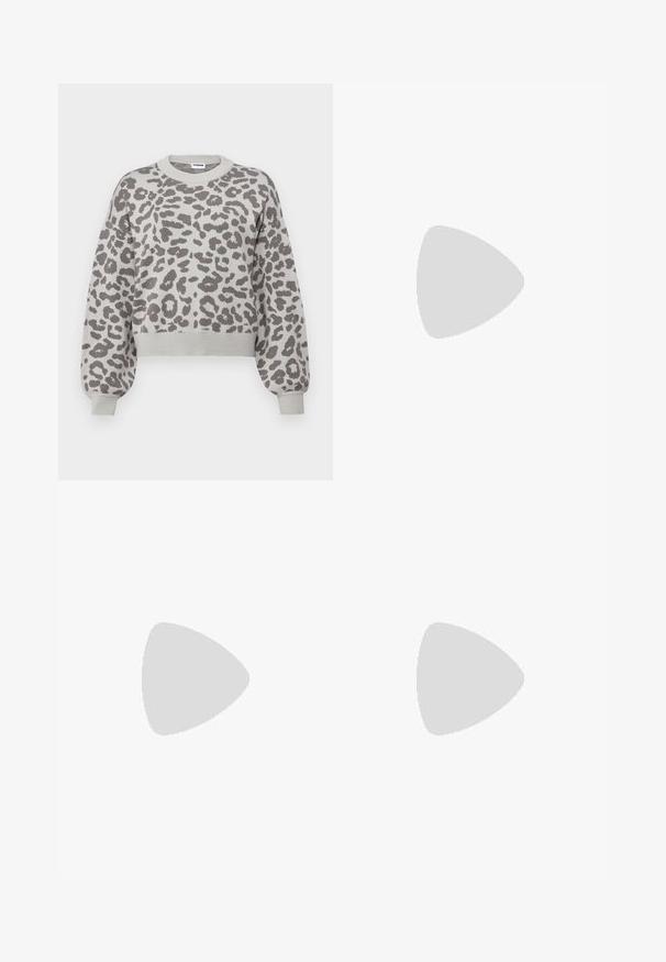 Noisy May NMCHARLOTT O-NECK NOOS - Vesta - light grey; Svijetlosivi dukserica s opuštenim krojem, elastičnim pojasom, vezicom i bočnim džepovima; izrađeni od mekanog, teksturiranog materijala.; Sivi nubuk tenisice s bijelim prugama, okruglim vrhom i gumenom potplatom. Sadrže perforacije sa strane i teksturiranu petu.; Smešak sunčanih naočala s okvirom zlatne boje i zelenim nijansama, ovalnog oblika, crnim drškama i prozirnim jastučićima za nos. Čist, minimalistički dizajn.