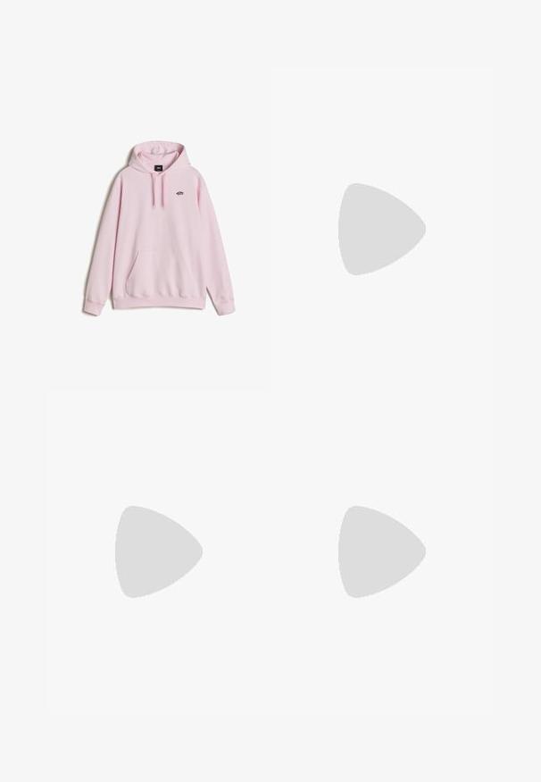 Haut à capuche rose clair, en mélange de coton, avec une poche kangourou à l'avant, un capuchon avec cordon de serrage ajustable, et un petit logo sur la poitrine. Texture douce.; T-shirt blanc à manches courtes en coton doux, avec un col rond et une coupe décontractée à ourlet droit. Aucun motif ni accent visible.; Pantalons de sport noirs avec une taille élastique, ornés de rayures blanches sur les côtés et d'un petit logo. Le matériau semble doux et léger.; Baskets de sport roses avec des rayures et des accents noirs. Présente un dessus texturé, une pointe ronde et une semelle en caoutchouc. Système de laçage avec languette rembourrée.; Sac messager noir fabriqué en matériau durable, avec une fermeture à rabat, une bandoulière réglable et un détail logo à l'avant.