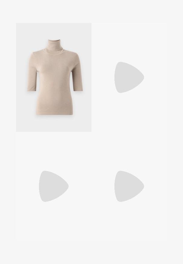 Filippa K ELBOW SLEEVE - Pulóver - moss grey; Fekete, bővülő szárú farmernadrág, két elülső zsebből áll, gombos záródással és sima textúrával rendelkezik. A varrásoknál látható a jellegzetes öltés.; Fekete bőr balettcipő lekerekített orral, sima tekstúrával, minimális varrással és rugalmas talp kialakítással.; Barna bőr kézitáska, hajtókás zárással, arany színű fém kiegészítőkkel, vállpánttal és sima felülettel. Kompakt téglalap alakú.