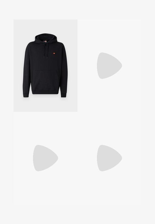 Hanorac negru cu glugă, fabricat din bumbac, având o pungă frontală și un logo mic, colorat pe piept. Textură moale, croială lejeră.; Pantaloni de trening negri dintr-un material moale, cu un elastic la talie și șnururi de ajustare, cu manșete la glezne și un mic detaliu logo pe lateral.; Adidașii Nike Air Max 90 albi, având un superior din plasă și piele, cutie pentru degete perforată și o unitate de aer vizibilă în călcâie.; Ochelari de soare negri cu o finisare mată, lentile dreptunghiulare, curbură ușoară pe bănci, detaliu subtil cu logo și lentile cu tentă fumurie.