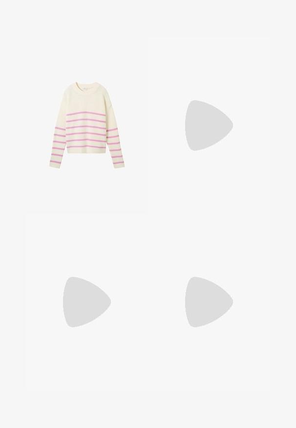 TOM TAILOR DENIM GESTREIFTER - Vesta - placed pink white stripe; Crne široke traperice od denima s glatkom teksturom, s dva stražnja džepa i kopčanjem na dugme u struku.; Crne lakirane sandale na pete sa kvadratnim nosom, trakama oko gležnja i srebrnim kopčama. Imaju čvrst blok petu za stabilnost.; Crna kožna torba za nošenje s glatkom teksturom, pravokutnim oblikom i dvije duge ručke. Nema vidljivih metalnih dijelova ili ukrasa.