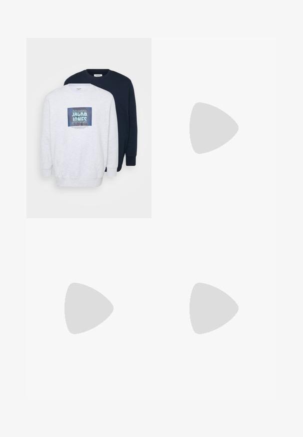Zwei Crewneck-Sweatshirts: eines in hellgrau mit grafischem Druck und eines in marineblau. Beide sind aus weichem Stoff mit gerippten Bündchen gefertigt.; Weißes Kurzarm-T-Shirt mit schwarzen Akzenten. Verfügt über das Logo "REPLAY FC" und den Text "Highperformance" in einer sportlichen Schriftart. Hergestellt aus einem glatten Material.; Schwarze Denim-Jeans mit geradem Schnitt, fünf Taschen, Knopfverschluss und dezentem Verblassen des Stoffs.; Replay FIELD MELT 25 - Sneaker low - black