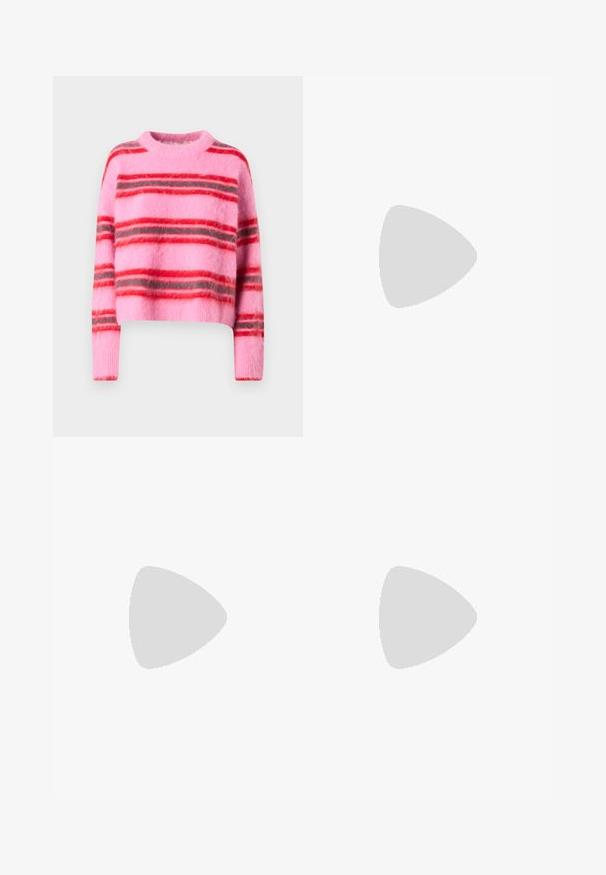 JJXX JXCALISTA CREW NECK  - Džemperis - moonlite mauve; Juodos plačios džinsai su vidutinės talpos juosmeniu, pagaminti iš lygaus audinio. Yra penki kišenės ir matomi siuvimo akcentai.; Buffalo ASPHA - Aukštakulniai su platforma - black; Auksiniai kabančių auskarai, keturios dalys, lygi apdaila, suapvalinta forma, įvairių dydžių, su pasukamu užsegimu, kad būtų lengva dėvėti.