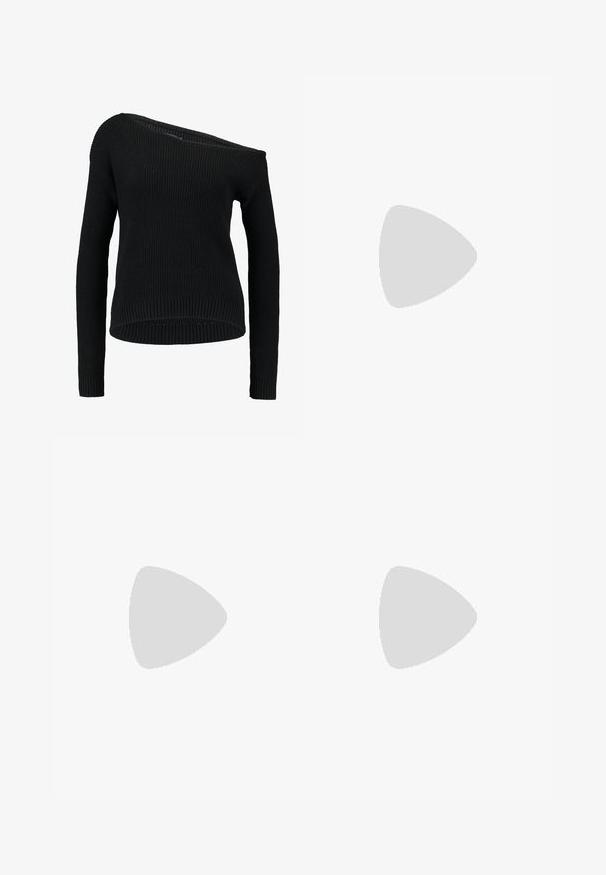 Maglione nero lavorato a maglia con scollatura asimmetrica, maniche lunghe e texture a costine, dal taglio rilassato e orlo.; Camicia bianca a maniche lunghe in cotone liscio, con colletto classico e un logo discreto sul petto. Presenta una chiusura frontale con bottoni.; Pantaloni sportivi verde scuro con una vestibilità comoda, dotati di vita con coulisse, tasche laterali e strisce color crema lungo i lati.; Stivali ankle in suede color tan con punta tonda, dettagli cuciti, linguetta sul retro e suola in gomma texture. Progettati per comfort e calore.