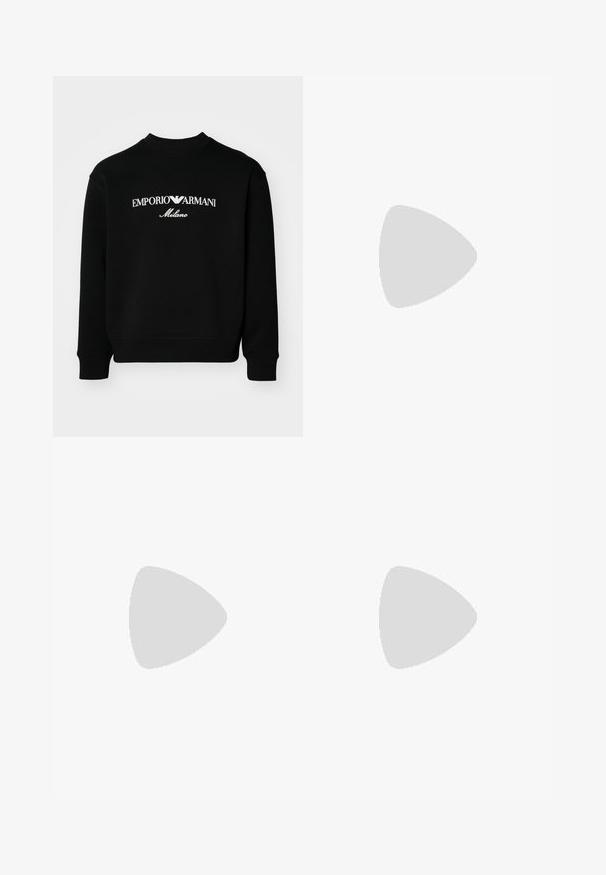 Emporio Armani Sweatshirt - black; Filippa K TERRY CROPPED TROUSERS - Bukser - sage melange; Filling Pieces MONDO 2.0 RIPPLE UNISEX - Sneakers - white; Mont Blanc Solbriller - black/ruthenium/grey