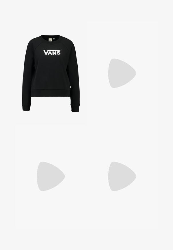 Černá mikina s pružným límcem a manžetami. Na hrudi se pyšní výrazným bílým logem "VANS". Vyrobena z měkké tkaniny.; Růžové a bílé pruhované kalhoty s elastickým pasem. Vyrobeny z lehkého materiálu, s volným a širokým střihem.; Světle béžová běžecká obuv s texturovaným síťovaným svrškem, polstrovanou mezipodešví a mátově zelenou podešví. Na boku je značka Hoka.; Černé plastové sluneční brýle s tmavě zelenými čočkami. Rám čtvercového tvaru s stříbrnými akcenty a vyraženým logem na spánkové straně.; Denimová taška přes rameno s dvěma uchy a odnímatelným námořnickým popruhem na rameno. Obsahuje nápis "Coach New York" ve námořnické barvě a koženou visačku.