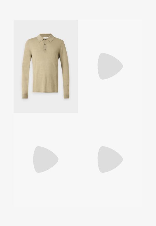 Tiger of Sweden EROSS - Džemperis - granite green; Juodi džinsai su tiesiu kirpimu. Spalvoti svyrantys plotai, šiek tiek sugadinti, klasikinis penkių kišenių dizainas ir mygtuko uždarymas.; Balti ir balti sportbačiai su lygaus odos paviršiumi, tekstūruotais akcentais ir masyviu baltu padu. Turi klasiką primenančią raištelių užsegimo sistemą.; Juodos apvalios saulės akinių su tamsiais lęšiais ir plonomis metalinėmis šakomis. Įtraukti skaidrūs šventyklų galai ir sidabriniai akcentai vyrio srityje. Minimalistinis dizainas.