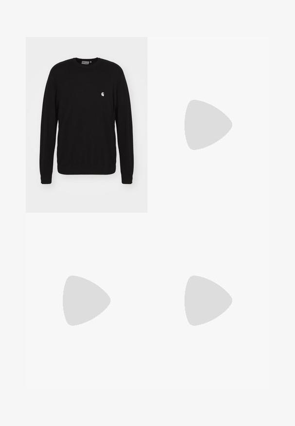 Carhartt WIP Sudadera - black; Camiseta atlética negra sin mangas, hecha de una tela suave, con cuello redondo y un pequeño logo Swoosh de Nike en blanco en la parte superior izquierda.; Pantalones de chándal negros hechos de un material ligero y brillante, con una cintura elástica, corte ajustado y bolsillos con cremallera. Cuenta con un acento de logo.; Zapatillas deportivas negras con parte superior de malla, superficie texturizada y almohadillas de amortiguación de aire visibles. Combinadas con pantalones verde oliva y calcetines negros.