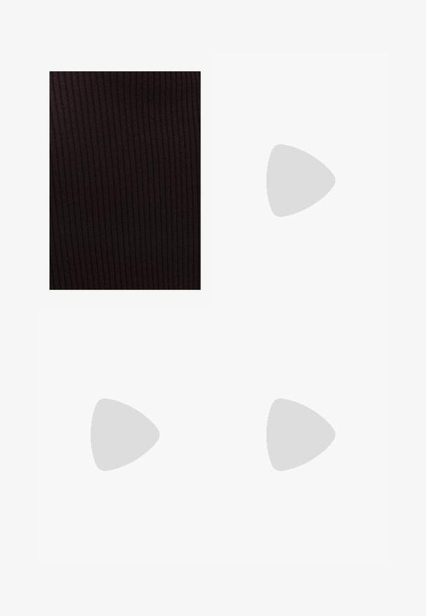 OXXO TURTLENECK - Svetr - chocolate plum; Bílé široké kalhoty vyrobené z lehké tkaniny. Mají elastický pas se šňůrkou a boční kapsy. Hladká textura.; Hnědé lakované kožené slingback boty s špičatou špičkou a mírným podpatkem. Disponují přezkou pro bezpečné upevnění. Hladký povrch.; Hnědé želvovinové brýle s oválnými skly, tenkými bočními nohami a průhlednými akcenty. Obsahují decentní logo na stranu. Elegantní, lehký design.; Hnědá kožená kabelka s dvojitými popruhy, zaobleným tvarem, zlatými kovovými doplňky a centrálním detailem s přezkou. Hladký povrch s prošívanými akcenty.
