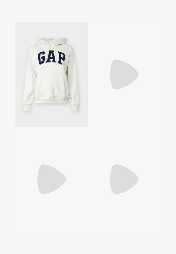 GAP HERITAGE - Sweatshirt - carls stone; Helle blaue Denim-Jeans mit weitem Bein und hoher Taille, im lässigen Look mit einem ausgewaschenen Finish und kleinen, verstreuten Used-Effekten.; Cremfarbene Ledersneaker mit drei dunklen Streifen, einer braunen Gummisohle und einer abgerundeten Zehenpartie. Hat eine faltbare Zunge, die mit "SAMBA" beschriftet ist.; Braune Leder-Tote mit glatter Textur, offenem Oberteil und zwei Schulterriemen. Verfügt über minimale Nähte und keine sichtbaren Beschläge.