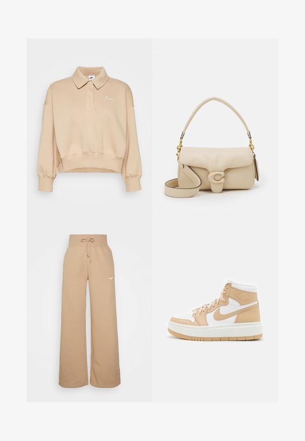 Jordan AIR JORDAN 1 ELEVATE - Sneakers high - white/desert sail/hvid - Zalando.dk