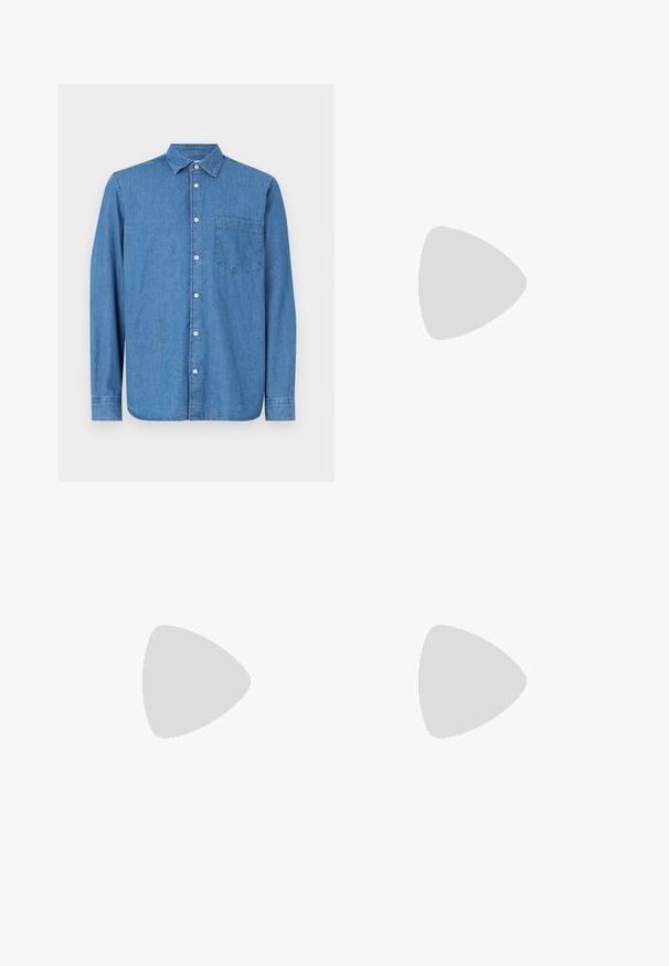 Denim shirt, light blue, long sleeves, buttoned front, collar, single chest pocket, straight hem, subtle texture, casual design.; Two t-shirts from GAP; one navy blue with white "GAP" logo, the other white with dark green "GAP" logo. Made of cotton, crew neck design.; Three pairs of shorts: navy blue, light gray, and beige, all made of smooth fabric, featuring front pockets and button closures.; Light brown athletic shoe with a mesh upper, synthetic overlays, and a cushioned sole. Features a reflective side logo and lacing system.; Black square sunglasses with dark lenses, featuring thick plastic frames and a metallic accent on the temples. Flat design and smooth texture.; Dark brown suede duffel bag with leather handles and an adjustable shoulder strap, featuring a top zipper closure.