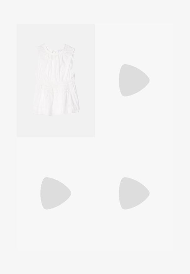 Proenza Schouler White Label KIKI - Top - off white; Tiger of Sweden ELLER - Trousers - dark ink; By Malene Birger TEVA - Classic heels - black; MM6 Maison Margiela EARINGS - Earrings - yellow gold-coloured