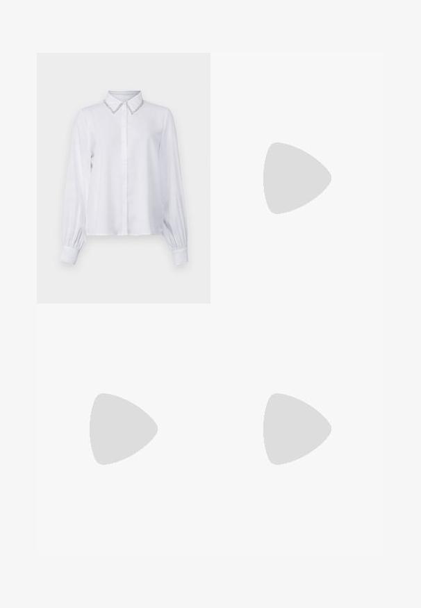 ONLY ONLVINEA LIFE SHIRT - Nööpidega pluus - creme; Mustad mustad püksid, mis on valmistatud denimist, struktuurse vöökohtade, vöökootidega ja esikottidega. Sile tekstuur klassikalise disainiga.; Mustmustest must-käigukingad, millel on konksuga nöör ja paks konts. Ühtlane tekstuur, stiilne disain ja minimalistlik esteetika.; Mustast nahast kott sujuva tekstuuriga, ristkülikukujuline ja kahe pika sangaga. Pole nähtavat riistvara ega kaunistusi.
