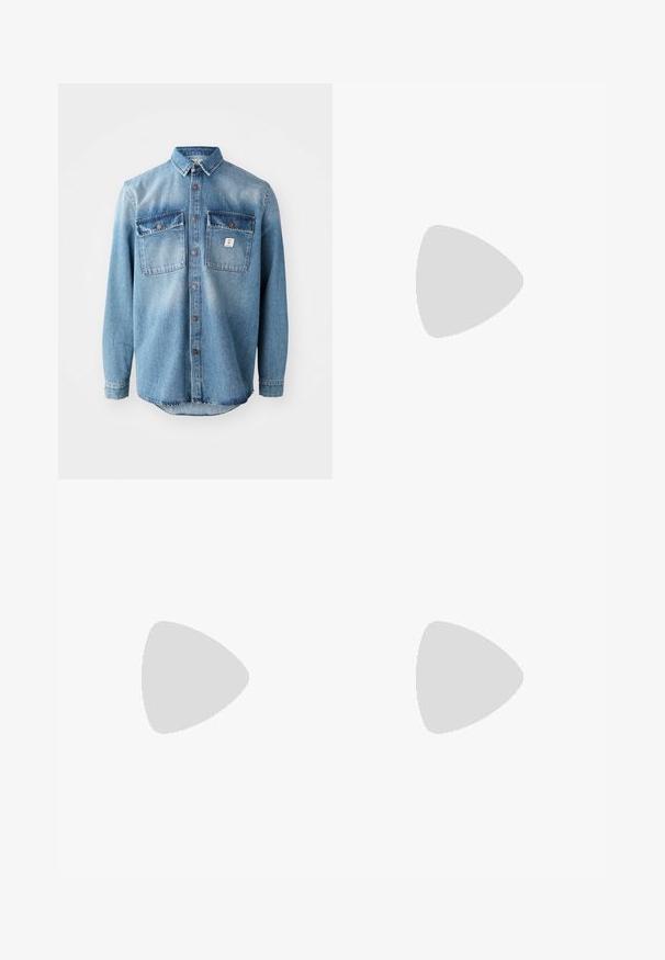 LTB STEVEN - Hemd - blue denim; Jack & Jones JORSARNDIHA TEE CREW NECK - T-Shirt print - egret; Jack & Jones JPSTEDDIE CARPENTER - Stoffhose - jet stream; Jack & Jones JFWMORDEN COMBO - Sneaker low - white