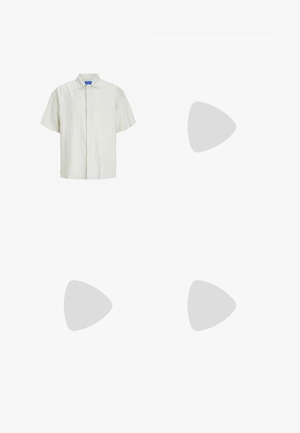 Short-sleeve, light green button-up shirt made from a textured fabric, featuring a classic collar and six white buttons down the front.; White cotton t-shirt with a crew neckline, short sleeves, and a relaxed fit. Features plain design without patterns or accents.; Black trousers with a pleated front design, made from smooth fabric. Features a button closure and belt loops; straight-leg fit.; adidas Originals CAMPUS 00S - Trainers - core black/footwear white/off-white