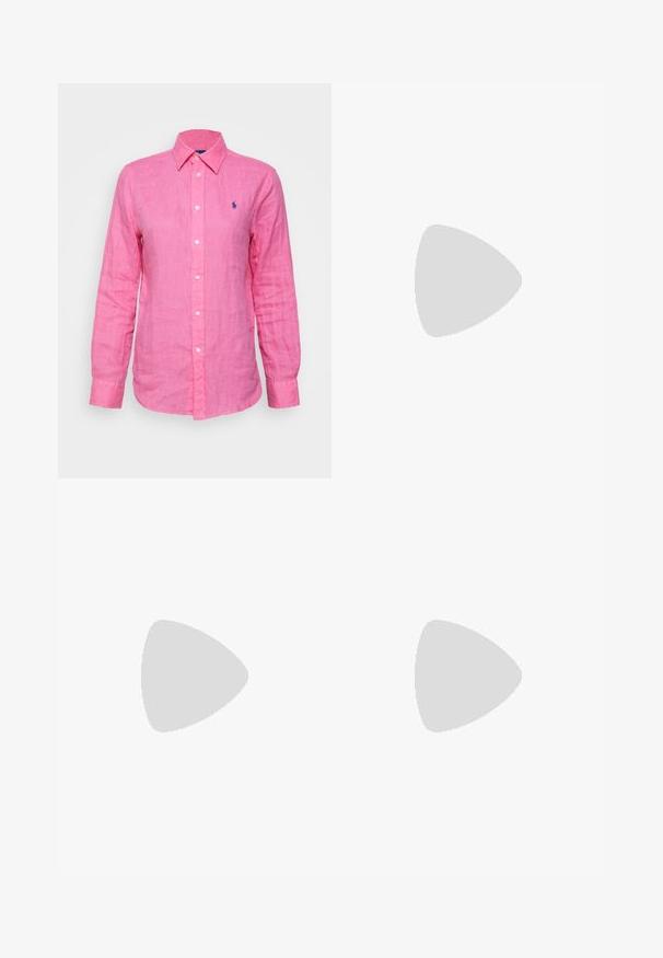 Polo Ralph Lauren CLASSIC FIT LINEN SHIRT - Skjortebluse - hot fuchsia; adidas Originals Shorts - ivory   green; adidas Originals SL 72 OG - Joggesko - off white/wonder taupe; Anna Field Solbriller - beige