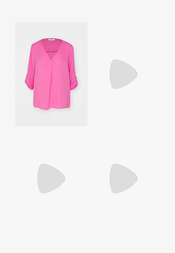 JDY JDYDIVYA LIFE - Camicetta - rose; Jeans larghi a vita alta di colore blu chiaro con cinque tasche, chiusura con bottone e passanti per cintura, abbinati a un top fitted a maniche lunghe bianco.; Scarpe in pelle verniciata nera con una suola piattaformata chunky e lacci spessi. Punta arrotondata, dettagli minimi e un piccolo tassello sul tallone sul retro.; Occhiali da sole con montatura in metallo e lenti verdi ovali. Montatura sottile in metallo argento e terminali neri. Design minimalista, senza loghi visibili.