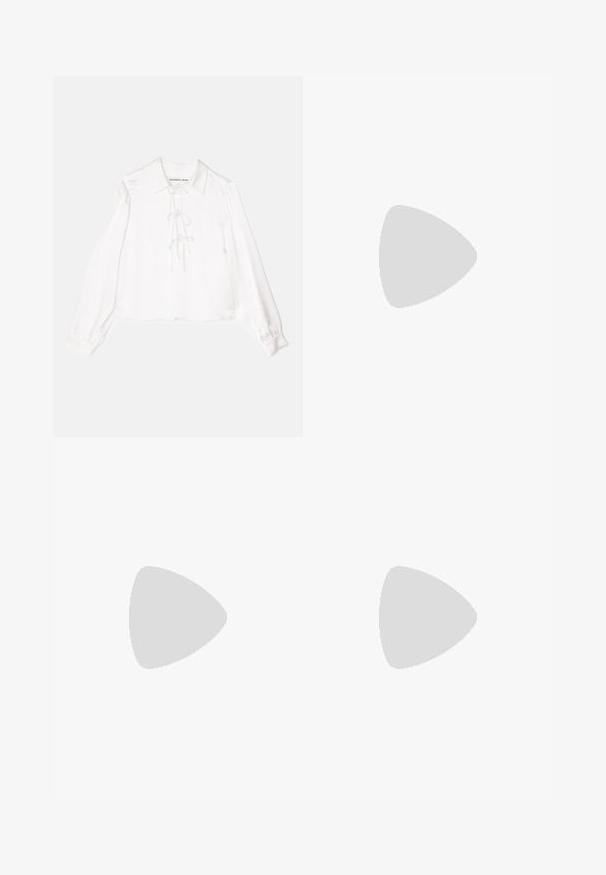 DESIGNERS REMIX LUCILLE TIE - Bluse - cream; Polo Ralph Lauren DENIM WIDE LEG SAILOR TROUSER - Jeans relaxed fit - luizia wash; MICHAEL Michael Kors JADEN - Klassiske pumps - black; MICHAEL Michael Kors ZOE POUCHETTE - Håndveske - black