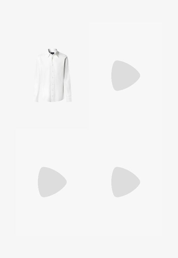 Hackett London Skjorter - white; Beige bukser lavet af blødt stof, med lige ben, forlommer og en enkelt knaplukning i taljen.; Beige ruskinds slip-on sko med afrundet tå, lavprofil design og en struktureret overflade. Har en diskret syning langs overdelen.; Skildpaddefarvede solbriller med rektangulær ramme, brune gradientlinser og slanke sorte stænger med diskrete logodetaljer.