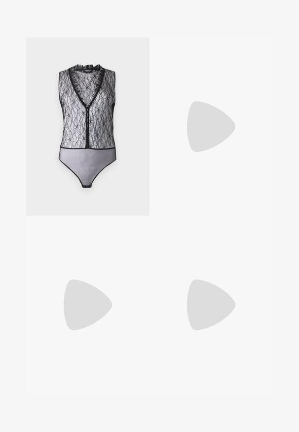 Hofmann Copenhagen EXCLUSIVE MARY - Viršus - black; Tamsiai mėlynos flare tipo džinsai, pagaminti iš džinsinio audinio. Su aukštu liemeniu, priekinėmis kišenėmis ir skeltukais hem'e. Klasikinis penkių kišenėlių dizainas.; Juodai odiniai baletai su apvaliu pirštu, lygi texture, minimalus siuvimo detales ir lanksčiu padų dizainu.; Ruda odinė rankinė su uždaromu dangteliu, aukso spalvos detalėmis, petneša ir lygiu paviršiumi. Kompaktiška stačiakampio formos.