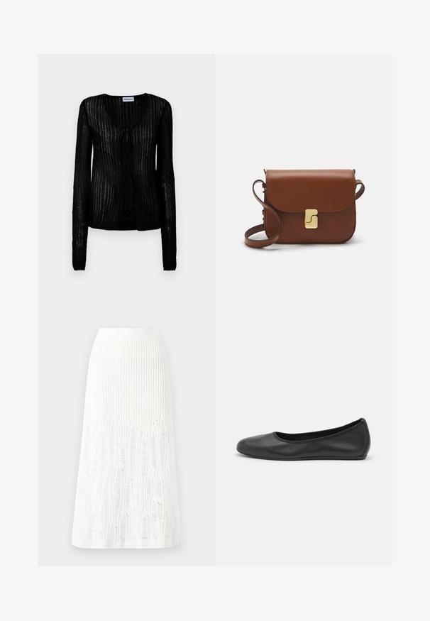 Must have musteris musteris mustervalged mustisylbum mustermmustemustis. Must mustisabil must musterလာ 必musti جديدة جديد الجديد رئيسي غلام قديم перун حذر  خميس  مأس تبني جمعنة; Kootud valge midi seelik, millel on tekstuurine muster vertikaalsete joonte ja lõike-detailidega hemmi lähedal. Elastne vöökoht. Pehme materjal.; Musthave mustika tantsutossud mustast nahast, ümmarguse varbaga, siledast tekstuurist, minimaalse õmblusdetailiga ja paindliku tallakujundusega.; Pruunist nahast käekott, millel on klapiga sulgur, kuldne riistvara, õlarihm ja sile tekstuur. Kompaktne ristkülikukujuline vorm.