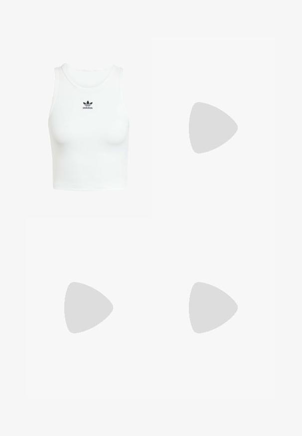 Weißes Baumwoll-Tanktop mit einer enganliegenden Rippenstruktur, rundem Halsausschnitt und gesticktem schwarzem Adidas-Logo auf der Vorderseite.; Olivgrüner, knielanger Rock aus Baumwolle mit einem gerafften Bund und einem voluminösen, fließenden Design mit glatter Textur.; Burgunderfarbene Sneakers mit strukturiertem Obermaterial, Schnürdesign und ausgeprägten Sohlensch Conturen. Mit Logo und nahtlosen Akzenten aus synthetischem Material.; Braune Sporttasche aus strukturiertem, flauschigem Stoff mit gewebten Trägern, Logo-Patch und einem Reißverschluss. Mit abnehmbarem Schultergurt.