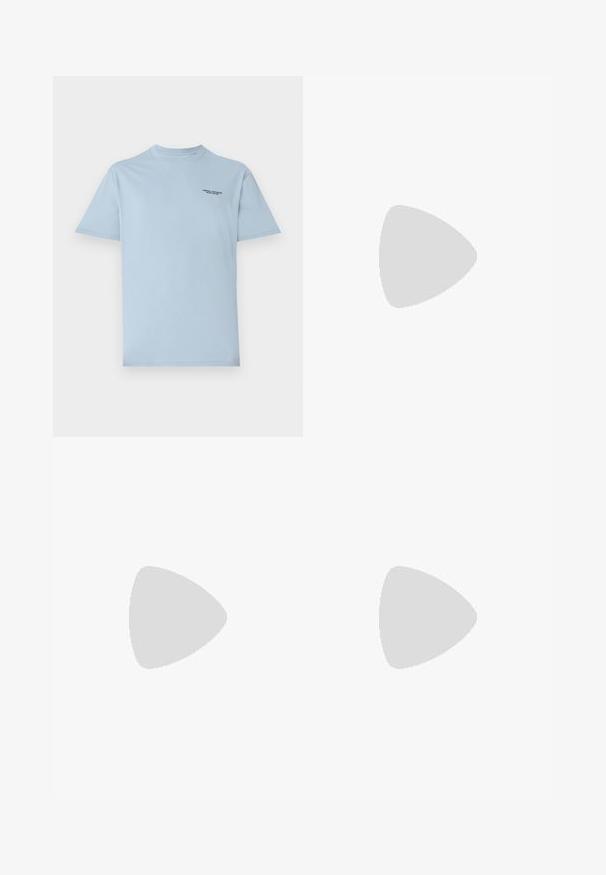 Armani Exchange T-shirts - ashley blue; Dondup GEORGE - Jeans slim fit - grey; Filling Pieces MONDO 2.0 RIPPLE UNISEX - Joggesko - white; Mont Blanc Solbriller - black/ruthenium/grey