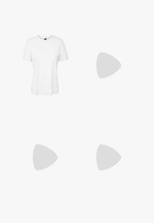 Witte korte mouw t-shirt van katoen met een ronde hals en een relaxte pasvorm. Gladde textuur en geen zichtbare patronen of versieringen.; Grijze wijde broek van textuurstof met voorplooien, twee zijzakken en een rechte zoom.; Anna Field Enkelkaarsjes - black; Bruine leren tas met een slappe, oversized uitstraling. Beschikt over een lusvormige handgreep en een diepe V-vormige opening voor gemakkelijke toegang. Zachte textuur, minimalistische stijl.