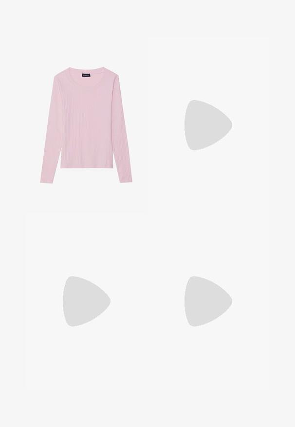 Even&Odd by Zalando T-shirt à manches longues - light pink; Stradivarius WIDE JOGGER - Pantalon de survêtement - light grey; adidas Originals CAMPUS 00S W - Chaussures de skate - core black/cloud white/true pink; Anna Field by Zalando SET - Cabas - brown