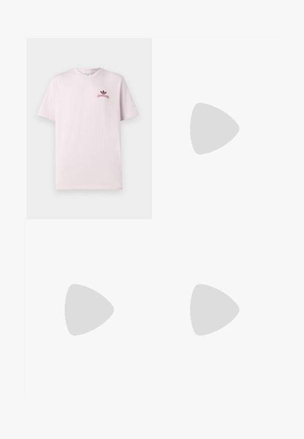 Vaaleanpunainen puuvillapaita, pyöreä kaulus, lyhyet hihat, jossa on musta Adidas-logo ja teksti vasemmassa rintataskussa. Suora pinta.; Korkeavyötäröiset vaaleanpunaiset urheilushortsit, jotka on valmistettu joustavasta kankaasta. Ominaisuuksiin kuuluu sileä pinta ja vahvistetut saumat, jotka on suunniteltu mukavuutta ja liikkuvuutta varten.; Urheilukengät, joissa on valkoinen nahkainen päällinen, harmaa mokkanokka ja kolme mustaa raitaa. Ominaisuuksina sininen logo kielekkeessä ja kuvioitu kumipohja.; Valkoinen nahkalaukku vihreällä reunuksella, jossa on näkyvä kohokuvioitu logo, kaksinkertaiset kahvat, irrotettava olkahihna ja vetoketjullinen etutasku.