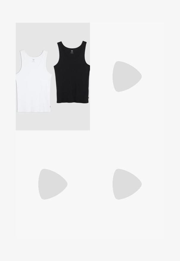 Two cotton tank tops, one white and one black, each with a ribbed texture, round neck, and a small red logo on the hem.; Black shorts with a tailored design, featuring flat front pleats, a standard waistband, and side pockets. Made of sturdy fabric.; Timberland PREMIUM 6 INCH BOOT - Classic ankle boots - wheat; Black sunglasses with an oval shape and dark lenses. Sleek plastic frame with textured accents on the arms. Branding on the side.