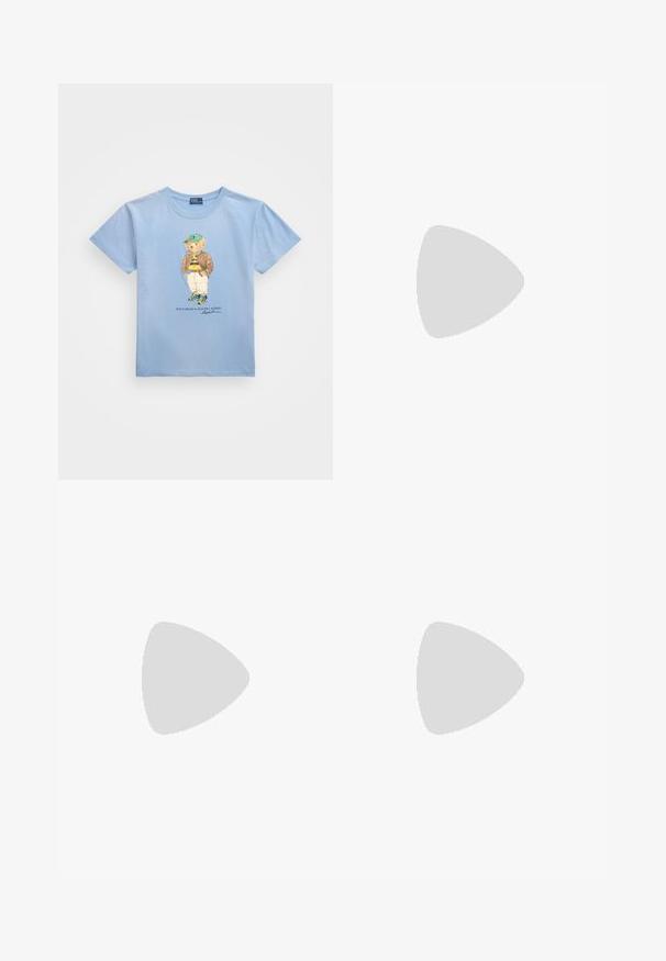Polo Ralph Lauren POLO BEAR COTTON JERSEY T-SHIRT - T-Shirt print - chambray blue; Weiße Denim-Shorts mit strukturiertem Bund, silbernem Knopfdetail und strukturiertem Stoff. Verfügt über Fronttaschen und saubere Nähte.; Converse CHUCK TAYLOR ALL STAR - Sneaker low - vintage white/light gold; Weiße Handtasche mit Krokodileffekt, goldenen Beschlägen, einem oberen Griff und einem abnehmbaren Schulterriemen; verfügt über einen Schlossverschluss und ein minimalistisches Design.; Silber- und goldfarbene Uhr mit Zifferblatt aus Perlmutt, indexiert mit klaren Kristallen; enthält ein Armband mit Herzakzent.