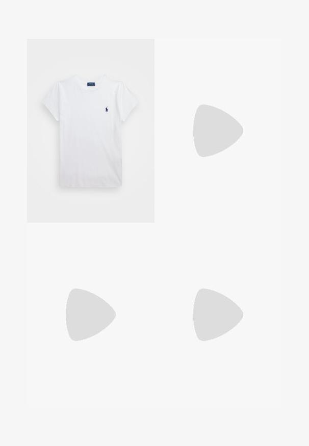 Tricou alb din bumbac cu mâneci scurte, având un mic logo bleumarin pe partea stângă a pieptului. Design simplu cu gât rotund.; Jeanși drepți de culoare albastru deschis, din denim cu o finisare decolorată, având două buzunare frontale, cusături contrastante și închidere cu nasture.; Boot de cowboy din piele neagră, cu vârf ascuțit, modele viu încrustate și toc de înălțime medie. Include un tab pentru a fi purtat ușor.; Ochelari de soare negri, cu ramă rectangulară, lentile întunecate, finisaj lucios, brațe late și un design masiv. Numele mărcii gravat pe una dintre brațe.; Geantă de mână din piele bordeaux, cu o formă curbă, un accent de hardware circular auriu și o curea de umăr simplă. Textură netedă, design minimalist.