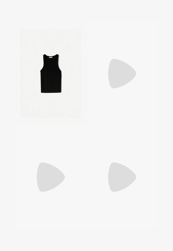 Débardeur noir à encolure dégagée, fait en tissu côtelé. Présente des bretelles larges et une coupe ajustée, conçu pour un ajustement serré.; Jupe maxi en satin noir avec une texture lisse, une coupe droite et une taille élastique. Pas de motifs ou d'embellissements visibles.; Chaussures de sport noires en matériau synthétique, avec des accents en mesh et des semelles arrondies. Équipées d'un système de laçage et d'un logo Nike bien visible sur la languette.; Sac à main en cuir noir avec une forme structurée, une texture lisse et une seule bandoulière. Présente un design de rabat arrondi et subtil.; Montre à quartz Casio argentée avec un cadran rectangulaire, affichages analogiques et numériques, bracelet en acier inoxydable et caractéristiques de résistance à l'eau.